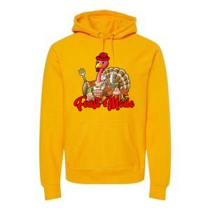 Feast Mode Turkey Thanksgiving Holiday Premium Hoodie