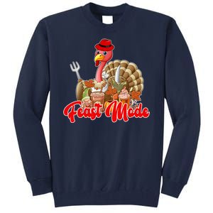 Feast Mode Turkey Thanksgiving Holiday Tall Sweatshirt