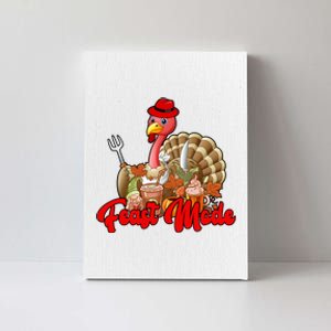 Feast Mode Turkey Thanksgiving Holiday Canvas