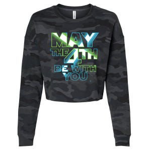 Funny May The 4th Be With You Cropped Pullover Crew