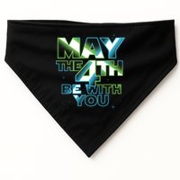 Funny May The 4th Be With You USA-Made Doggie Bandana