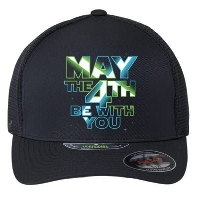 Funny May The 4th Be With You Flexfit Unipanel Trucker Cap