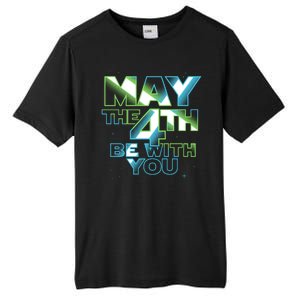 Funny May The 4th Be With You Tall Fusion ChromaSoft Performance T-Shirt