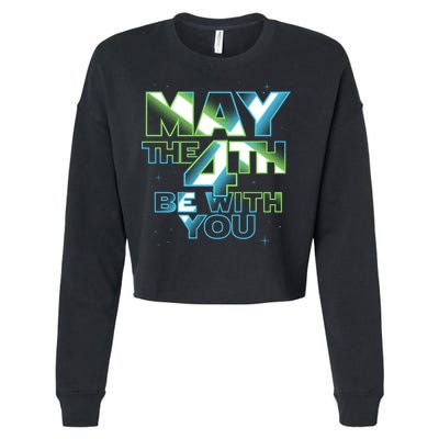 Funny May The 4th Be With You Cropped Pullover Crew