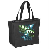 Funny May The 4th Be With You Zip Tote Bag