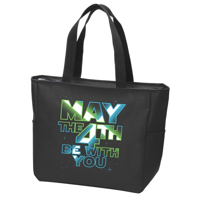Funny May The 4th Be With You Zip Tote Bag