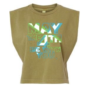 Funny May The 4th Be With You Garment-Dyed Women's Muscle Tee