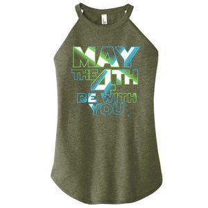 Funny May The 4th Be With You Women's Perfect Tri Rocker Tank