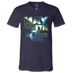 Funny May The 4th Be With You V-Neck T-Shirt