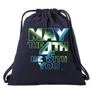 Funny May The 4th Be With You Drawstring Bag