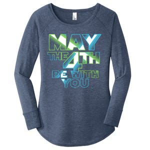 Funny May The 4th Be With You Women's Perfect Tri Tunic Long Sleeve Shirt