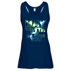 Funny May The 4th Be With You Ladies Essential Flowy Tank