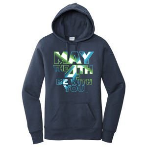 Funny May The 4th Be With You Women's Pullover Hoodie