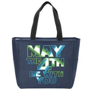 Funny May The 4th Be With You Zip Tote Bag