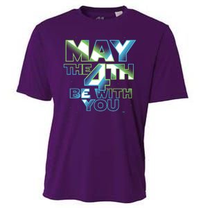 Funny May The 4th Be With You Cooling Performance Crew T-Shirt