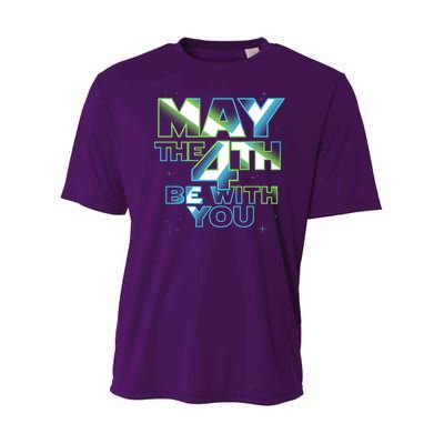 Funny May The 4th Be With You Youth Performance Sprint T-Shirt