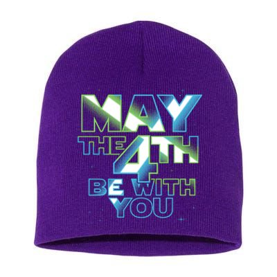 Funny May The 4th Be With You Short Acrylic Beanie