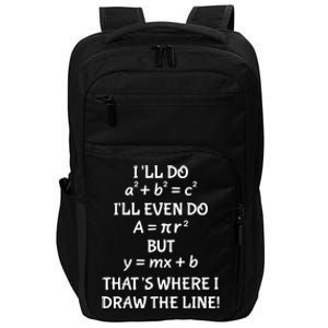 Funny Math Teacher Joke Men Women Fun Best Math Quotes Impact Tech Backpack