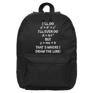 Funny Math Teacher Joke Men Women Fun Best Math Quotes 16 in Basic Backpack