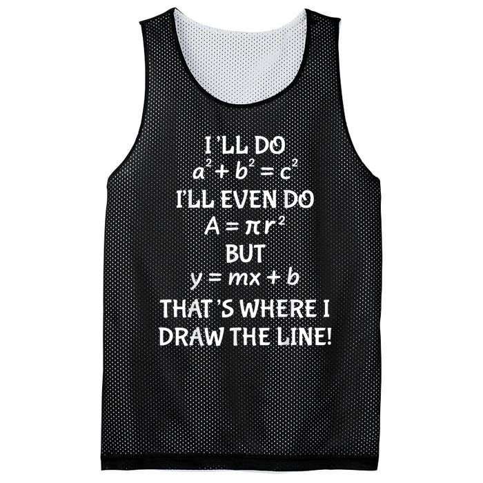 Funny Math Teacher Joke Men Women Fun Best Math Quotes Mesh Reversible Basketball Jersey Tank