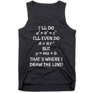 Funny Math Teacher Joke Men Women Fun Best Math Quotes Tank Top