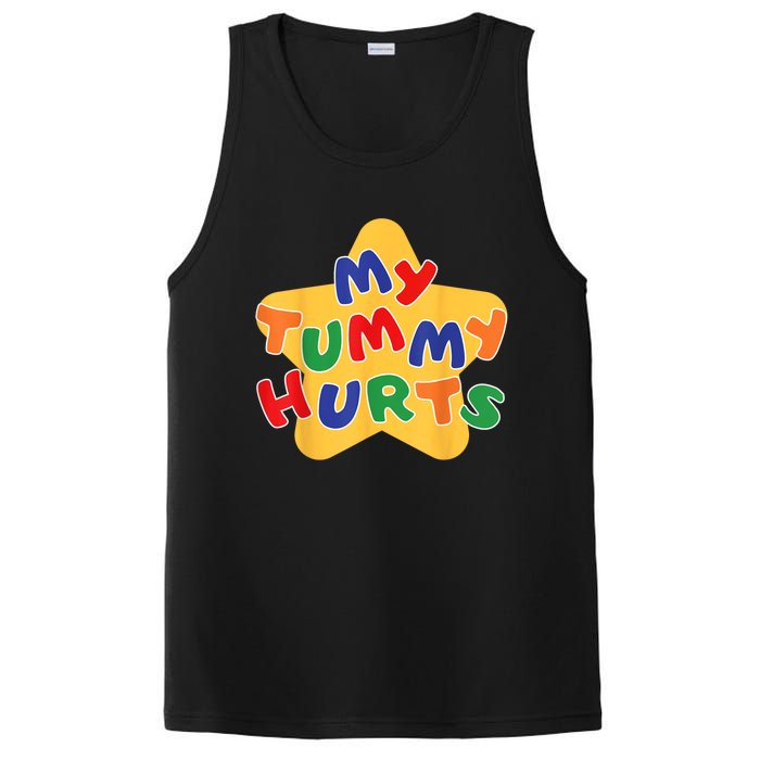 Funny My Tummy Hurts Star PosiCharge Competitor Tank