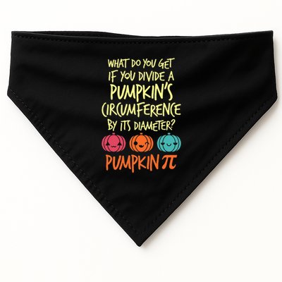 Funny Math Teacher Halloween Costume Pumpkin Pi USA-Made Doggie Bandana