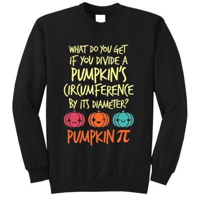 Funny Math Teacher Halloween Costume Pumpkin Pi Sweatshirt