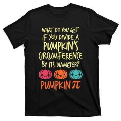 Funny Math Teacher Halloween Costume Pumpkin Pi T-Shirt