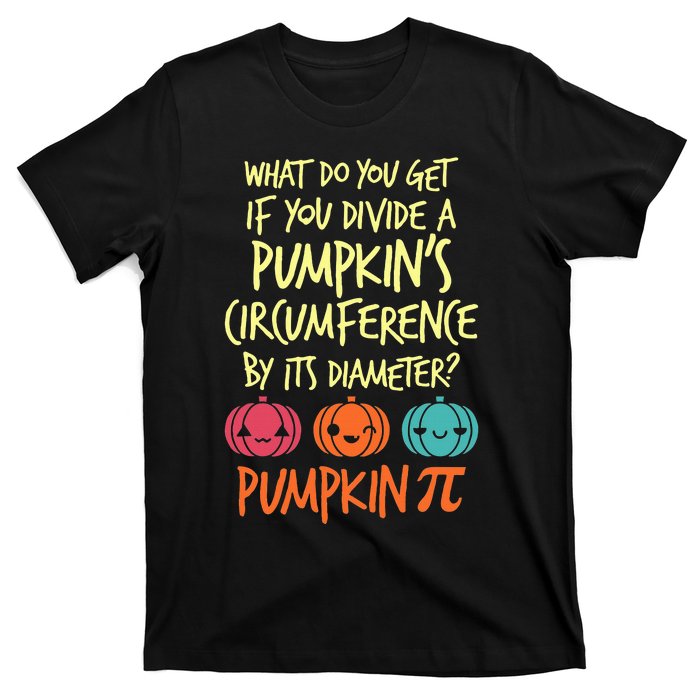 Funny Math Teacher Halloween Costume Pumpkin Pi T-Shirt