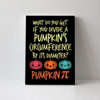 Funny Math Teacher Halloween Costume Pumpkin Pi Canvas