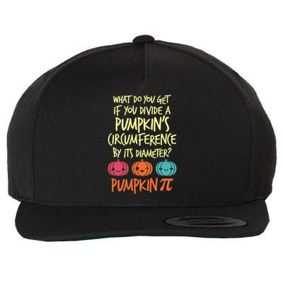 Funny Math Teacher Halloween Costume Pumpkin Pi Wool Snapback Cap