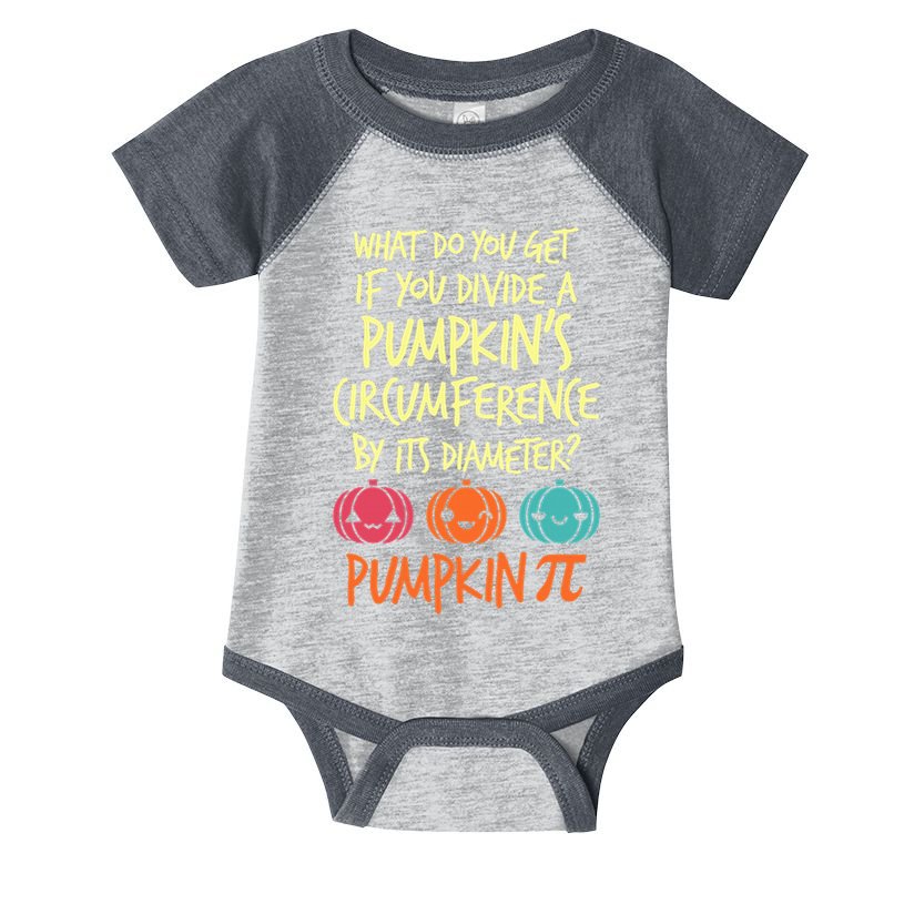 Funny Math Teacher Halloween Costume Pumpkin Pi Infant Baby Jersey Bodysuit