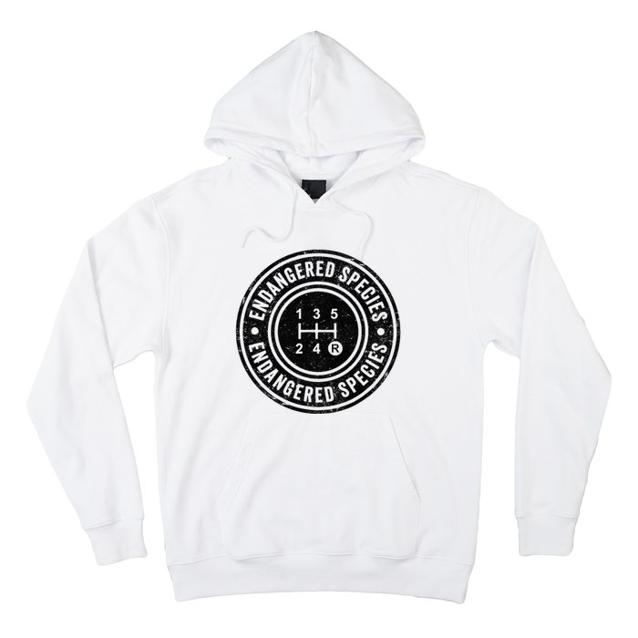 Funny Manual Transmission Stick Shift Endangered Hoodie