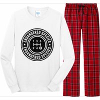 Funny Manual Transmission Stick Shift Endangered Long Sleeve Pajama Set