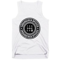 Funny Manual Transmission Stick Shift Endangered Tank Top