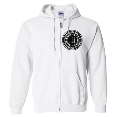 Funny Manual Transmission Stick Shift Endangered Full Zip Hoodie