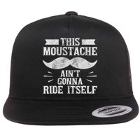 Fun Moustache That Won't Ride On Its Own Flat Bill Trucker Hat