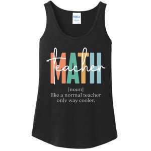 Funny Math Teacher Definition Ladies Essential Tank