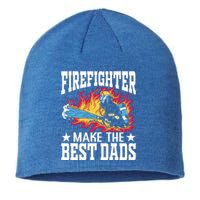 Firefighter Make The Best Dads Fire Firefighter Dad Gift Sustainable Beanie