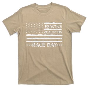 Funny Monday Tuesday Thursday Practice Qualifying Race Day (6) T-Shirt