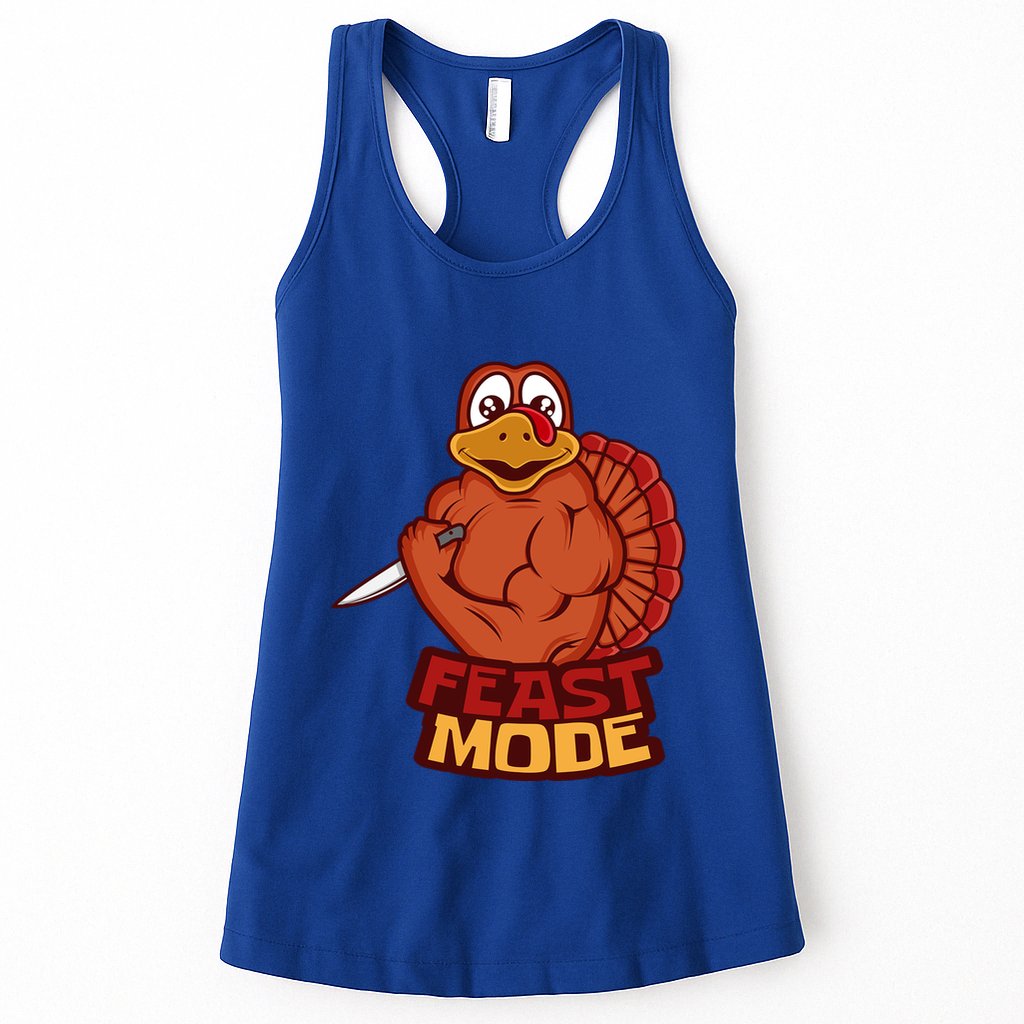 Feast Mode Thanksgiving Fitness Weight Traiining Gift Womens Tank Top