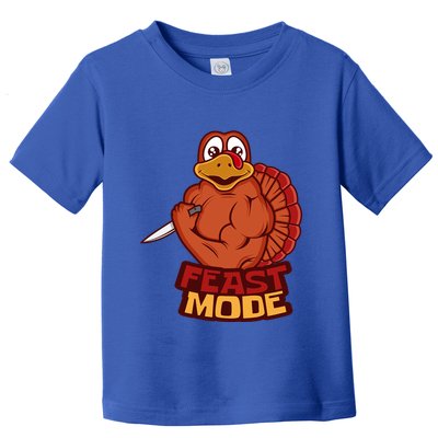 Feast Mode Thanksgiving Fitness Weight Traiining Gift Toddler T-Shirt