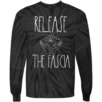 Fascia Massage Therapy Gifts For Wo Myofascial Release Tie-Dye Long Sleeve Shirt