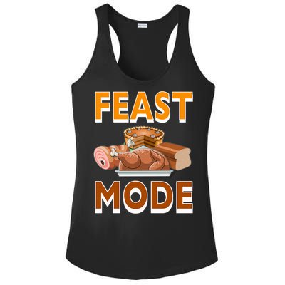 Feast Mode Thanksgiving Food Turkey Day Dinner Funny Gift Ladies PosiCharge Competitor Racerback Tank