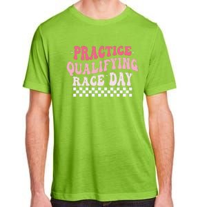 Funny Monday Tuesday Thursday Practice Qualifying Race Day Adult ChromaSoft Performance T-Shirt