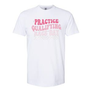 Funny Monday Tuesday Thursday Practice Qualifying Race Day Softstyle CVC T-Shirt