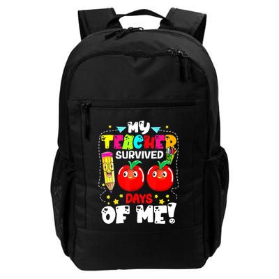 Funny My Teacher Survived 100 Days Of Me Teacher Students Backpack