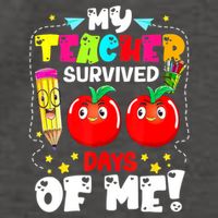 Funny My Teacher Survived 100 Days Of Me Teacher Students Vector Backpack