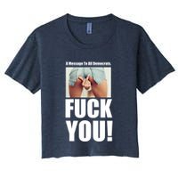Funny Message To Democrats Crop Top